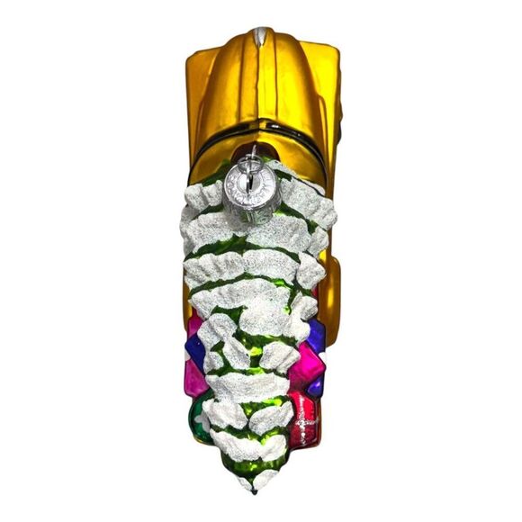 Hallmark Crown Reflections 2000 Yellow Truck Glass Ornament Christmas Tree Gifts - Picture 9 of 12